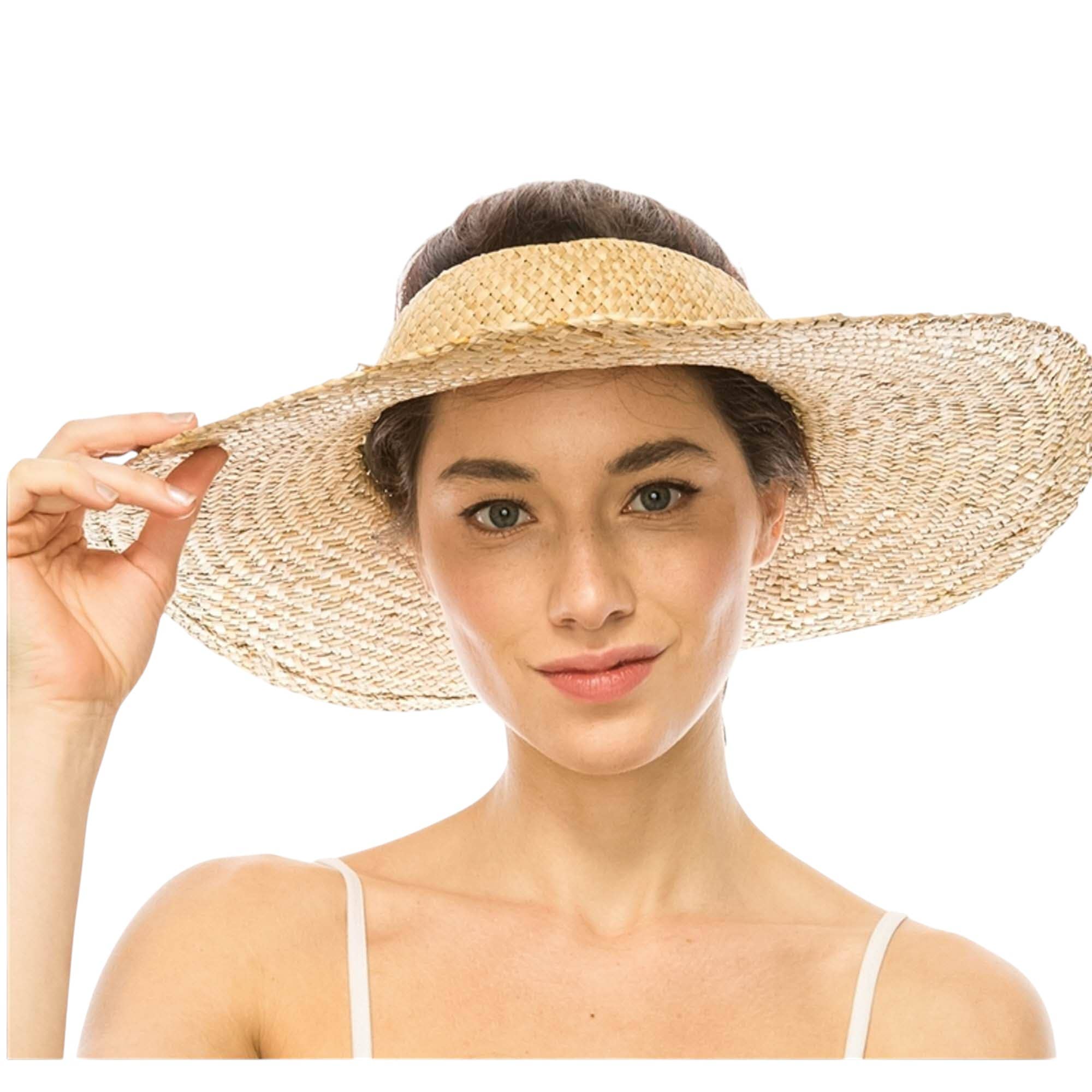 Queens INC - Wholesale Visor - Women's - 🌿 Sol Vista Palm Leaf Visor 🍃4