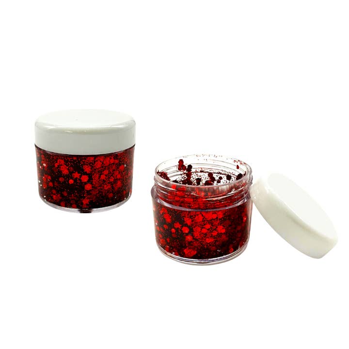 Plush Appeal LLC - Wholesale Body Glitter/Shimmer - Radiant Red Glitter Gel (Each)1