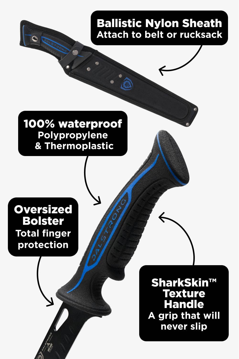 Dalstrong - Wholesale Kitchen/Utility Knife - Slicing Knife 12" | Night Shark Series | Dalstrong ©11