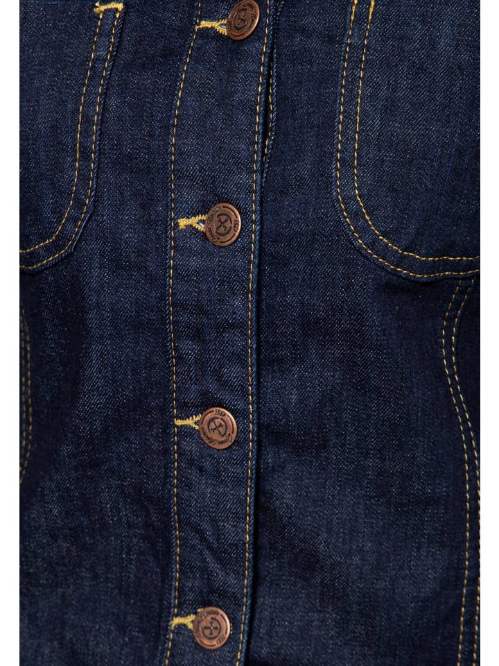 denim Rock 'n' Roll Rebel Queen Denim arbetskläder jacka för wholesale på Faire