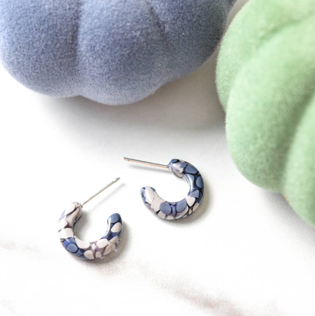 Fenna&Fei - Wholesale Hoop Earrings - Huggie Hoops Collection | Small Tiny Minimalist Resin Hoops12