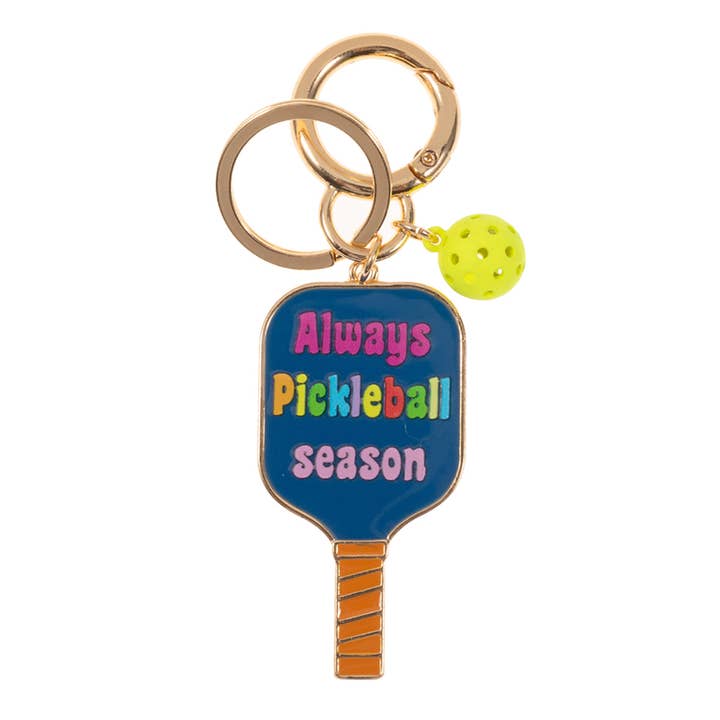 Sensibling Corp. - Wholesale Keychain - Women's - Enamel Pickleball Paddle Keychain
8