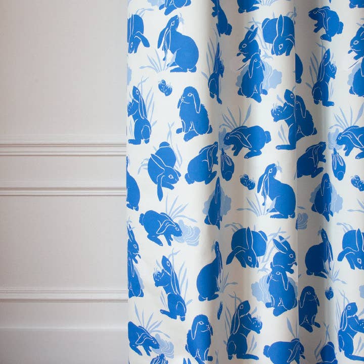 Tecido HARU na cor Cobalto por atacado de Little Cabari