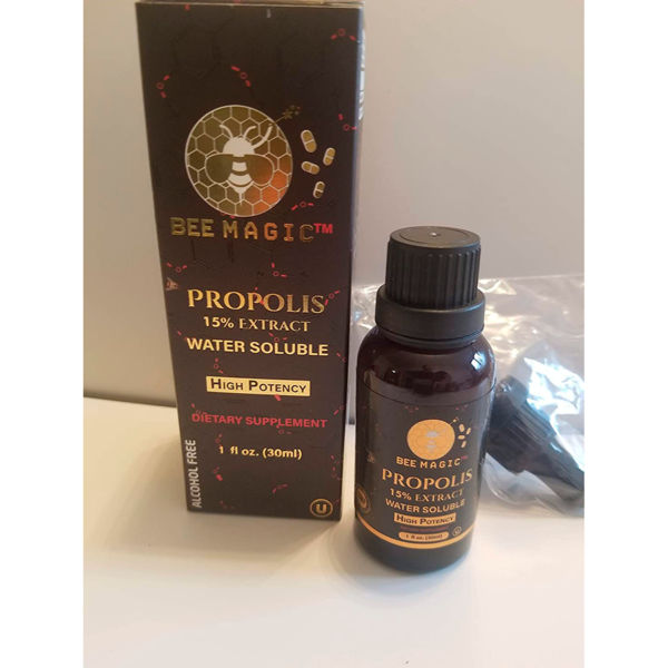Bee Magic - Wholesale Oral Supplement/Vitamin - Propolis Standardized Extract,  Water Soluble ,15%, 1 fl. oz Kosher1