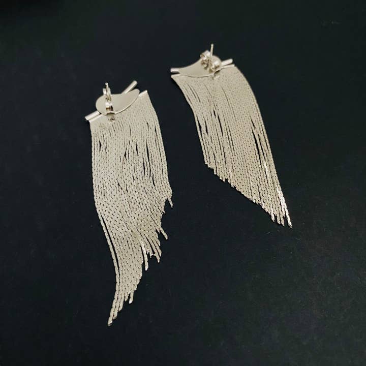 Housegoldjewelry – wholesale Tofsörhängen – Silver Tassel Örhängen, Vattenfall Örhängen, Fringe Örhängen,