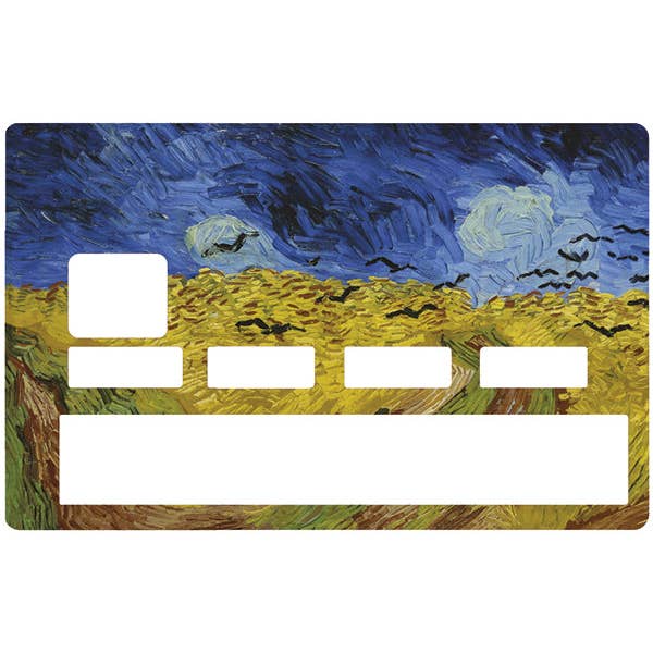 Van Gogh, The Wheat Fields - credit card sticker for wholesale by Stickercb.com