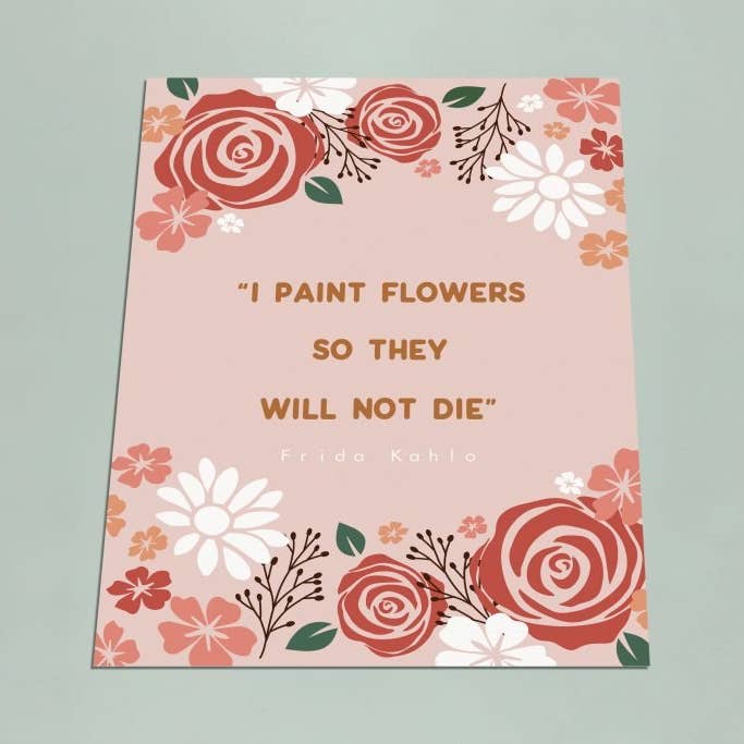 Stampa poster I Paint Flowers per la vendita all'ingrosso da parte di Folk + Nest™