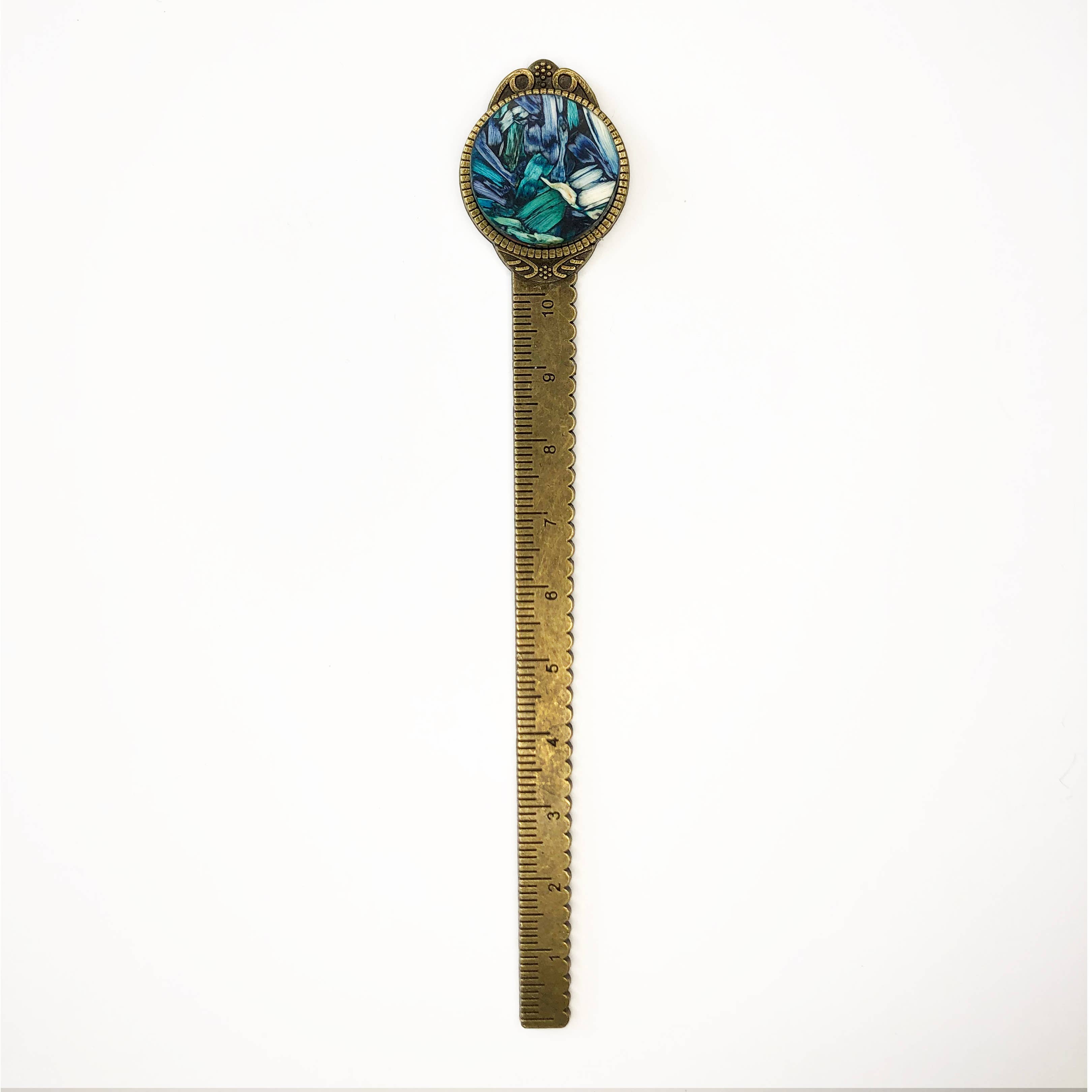 Handcrafted from Tumbleweed - Wholesale Bookmark - Tumbleweed Brass Bookmark With Ruler4