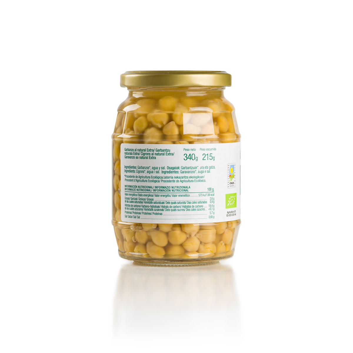 ekolo - Vendita all'ingrosso Fagioli - Ceci biologici naturali Ekolo, 6 unità x 340 g5