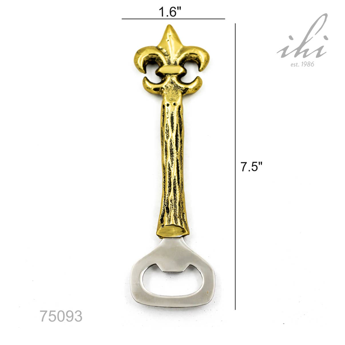 India Handicrafts Inc - Vente Ouvre-bouteille/tire-bouchon - Ouvre-bouteille FDL doré2