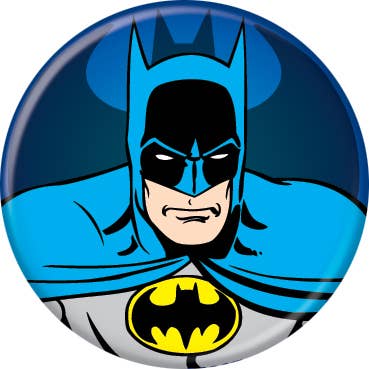 DC Comics Batman Head Buttons 1.25" Round for wholesale by Ata-Boy