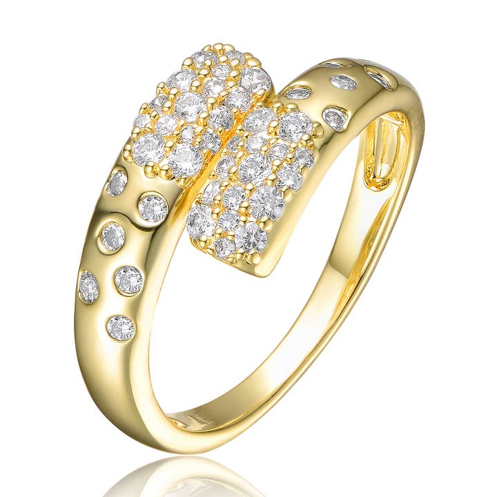 Anillo chapado en oro de 14 quilates (2584-GP) para venta al por mayor de Rachel Glauber