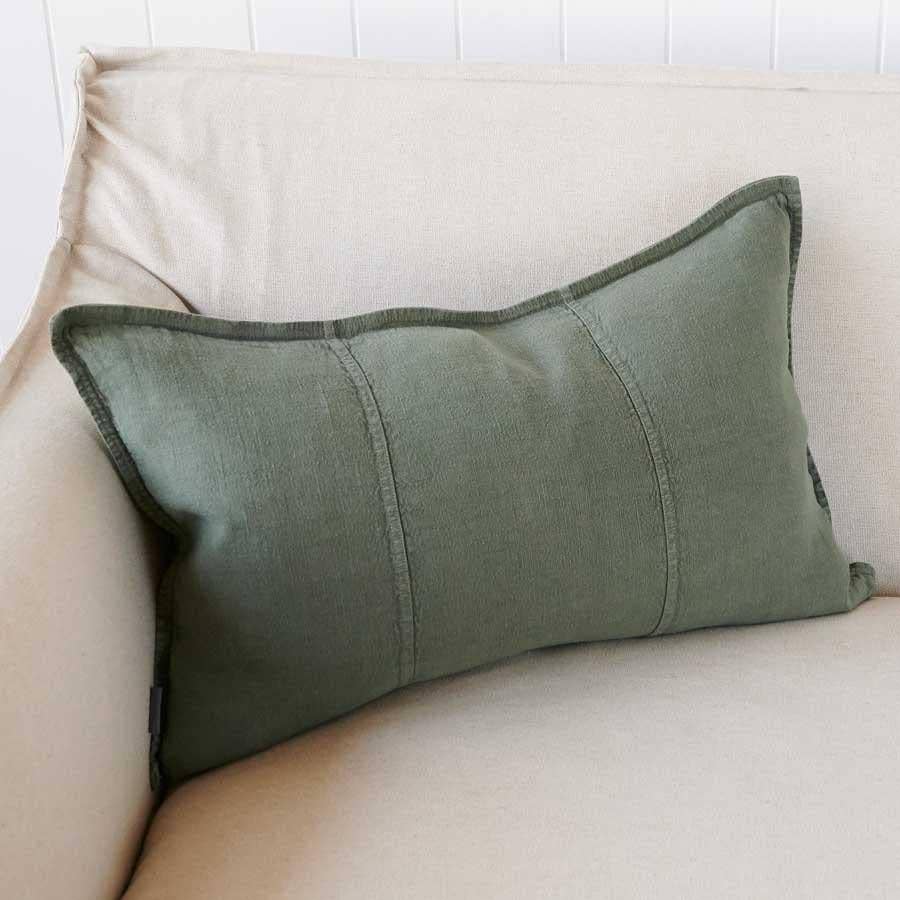 Luca® Linen Cushion Cover - Khaki for wholesale on Faire3