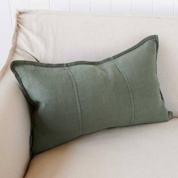 Luca® Linen Cushion Cover - Khaki for wholesale on Faire3