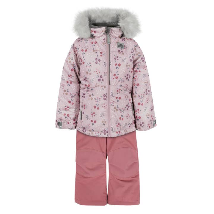 Completo da neve per bambini in due pezzi - Floreale per la vendita all'ingrosso da parte di Perlimpinpin