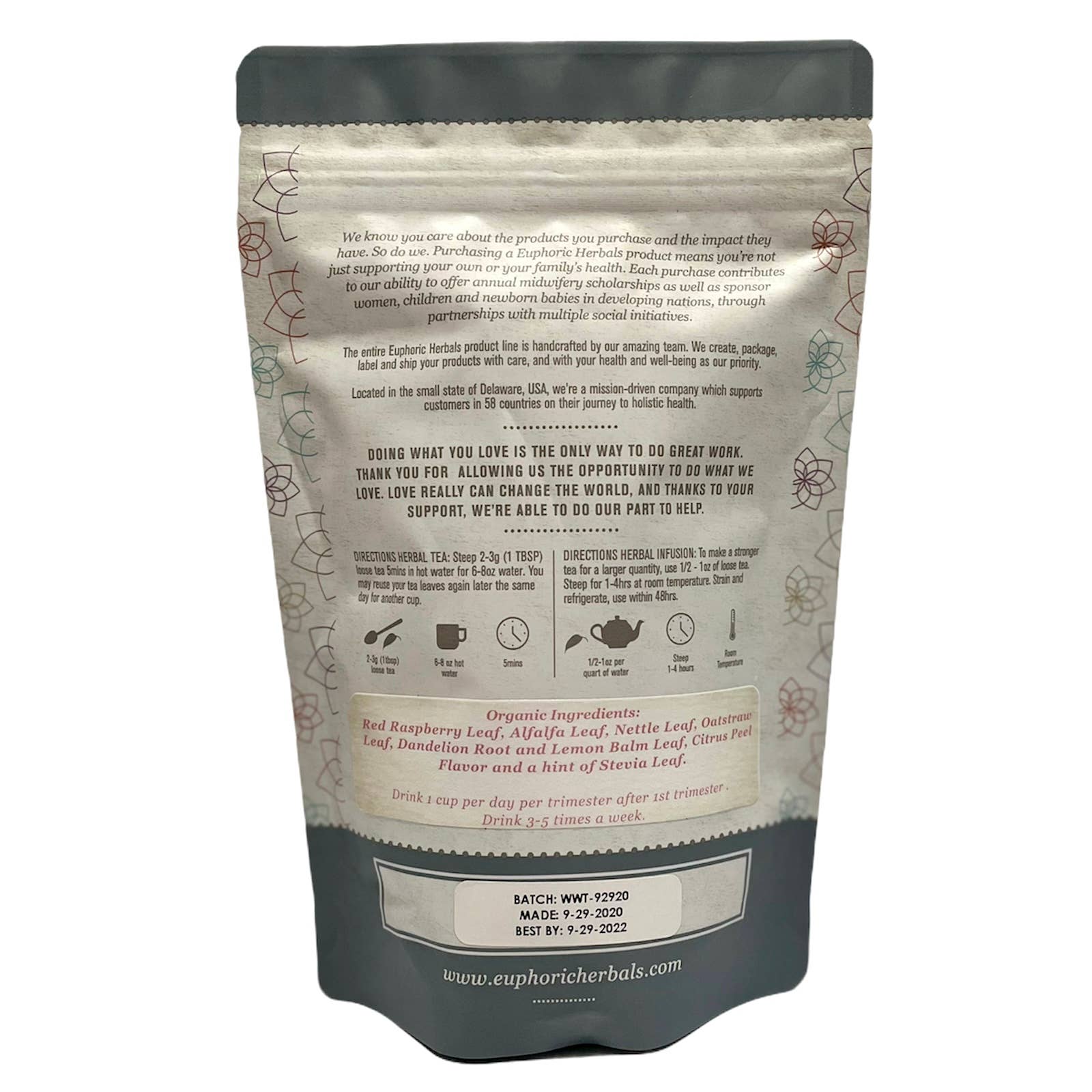 Euphoric Herbals - Wholesale Nursing Tea - Maternity - Womb Wellness4