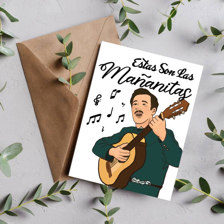 Vida Vintage Co. - Venta al por mayor Tarjetas de cumpleaños - Tarjeta de cumpleaños de Pedro Infante - Estas Son Las Mananitas
