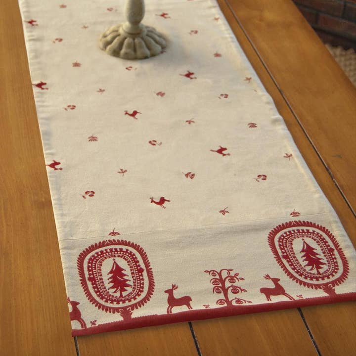 Felicity 14x42 Natural Cotton Table Runner for wholesale by Heritage Lace