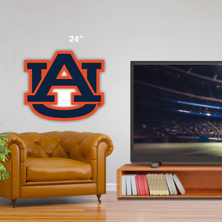 Découpe du logo de l'Université Auburn NCAA de 24 pouces pour la vente par Fan Creations