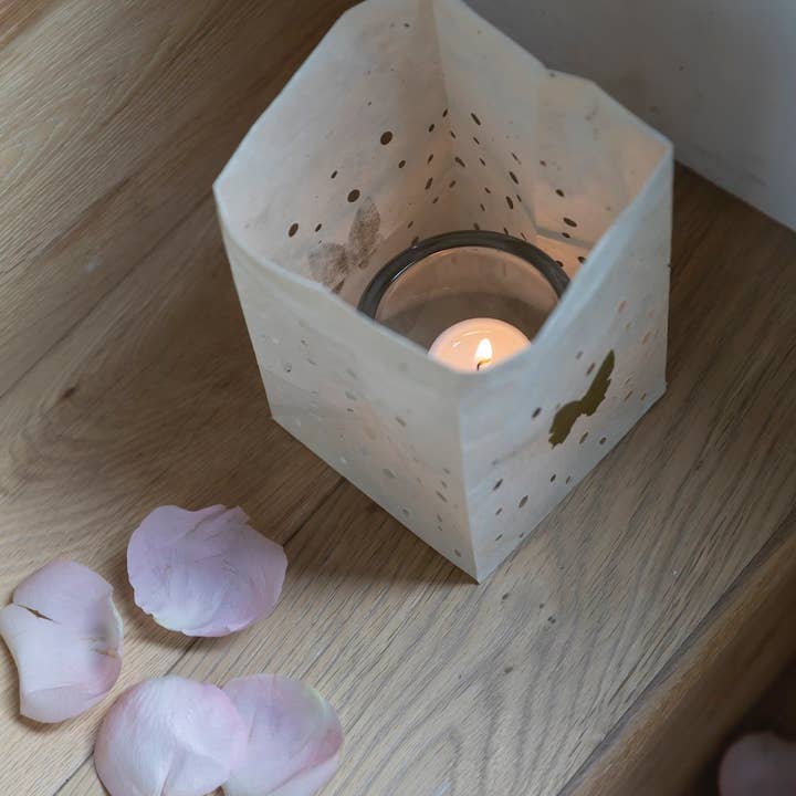 Koperberg - Wholesale Candle Holder - Candle Bags | set of 4 | Natural handmade paper5