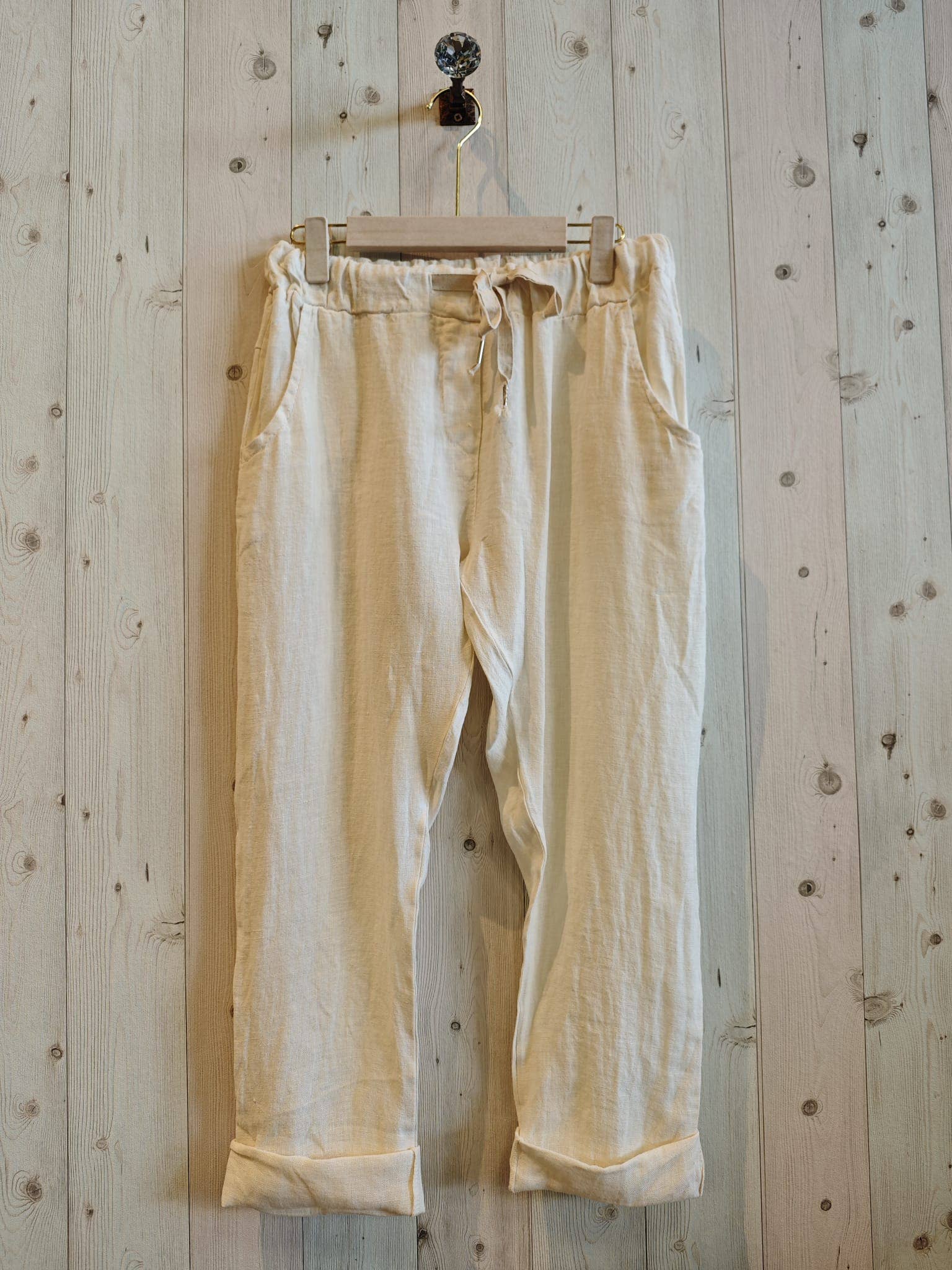 Linen & More - Wholesale Broek - Dames - REF 88433 linnen piratenbroek 100%10