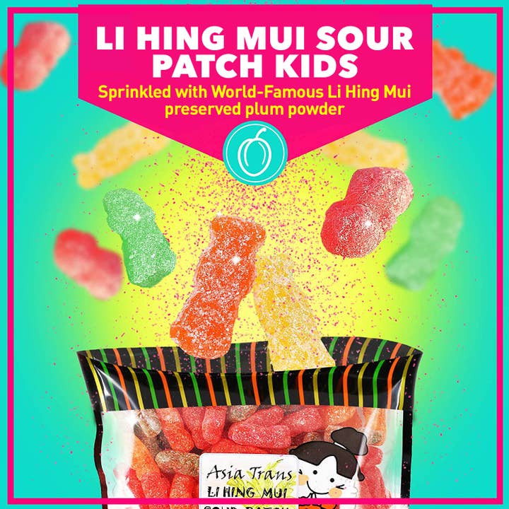 Li Hing Mui Sour Patch Kids for wholesale by Snack Hawaii