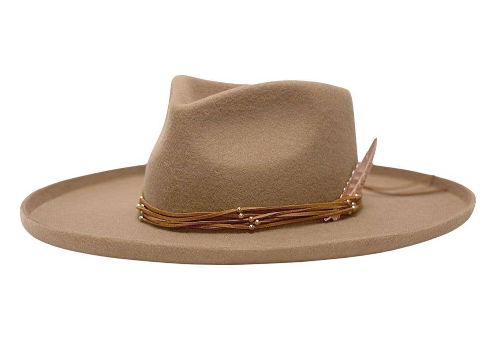 Epoch hats – Engroshandel Bucket hat - Dame – Australsk uldfilt hat med opkrøllet skygge5