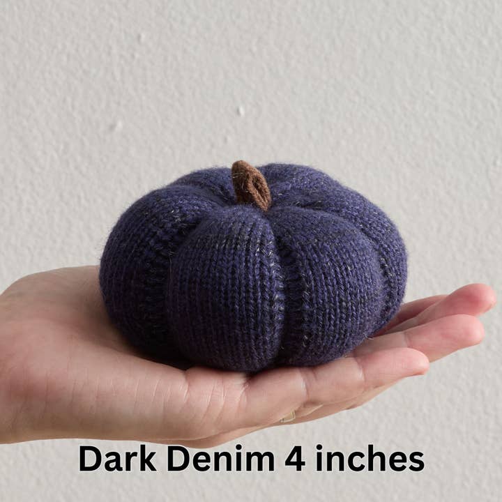Your Heart's Content - Wholesale Decorative Tabletop Object - Cozy Pumpkins, Variegated Knit Yarn Colors, Handcrafted Gift15