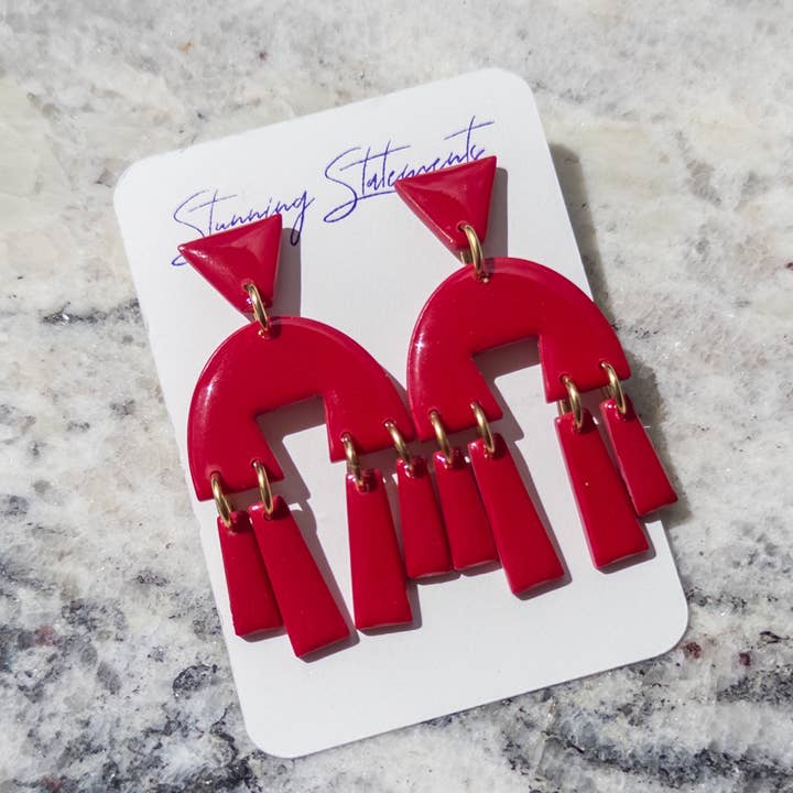 Naima Clay Dangle Earrings for wholesale by Stunning Statements