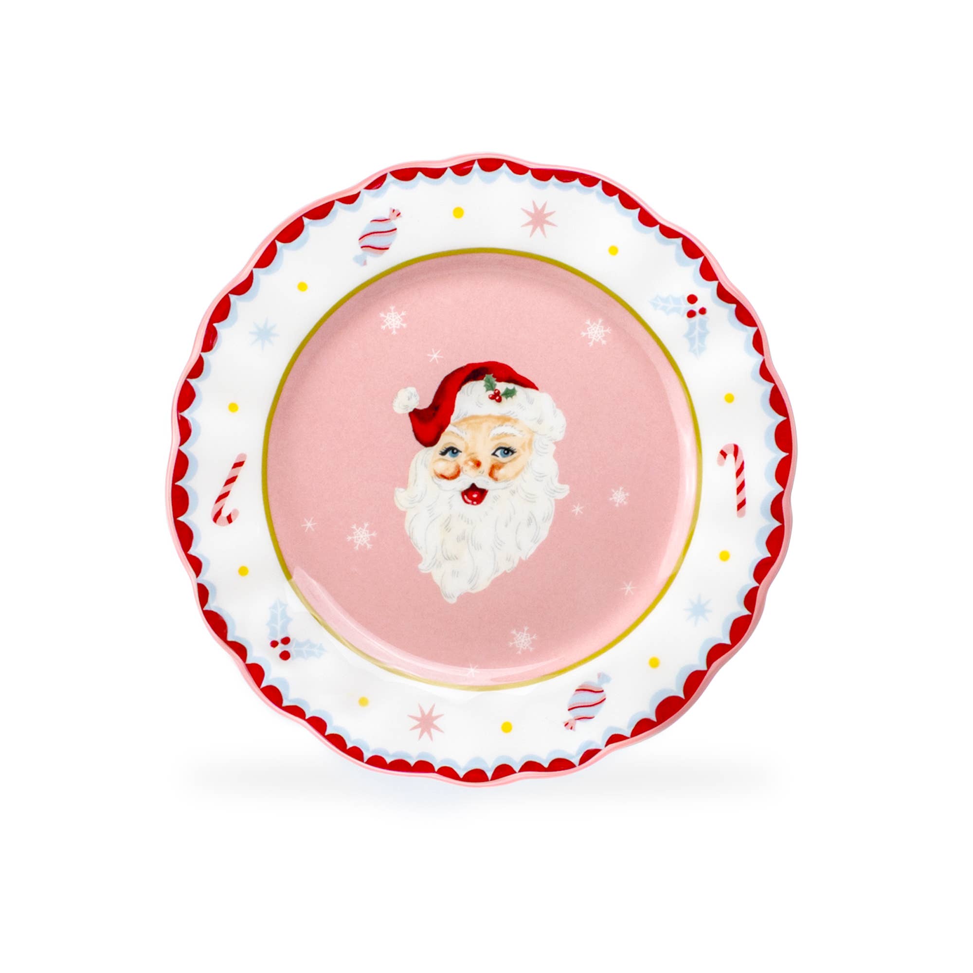 Grace Teaware - Vente Assiette à salade - Assiette à dessert/salade Rose Santa 21,6 cm1