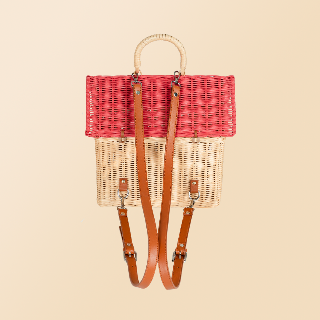 MOMIJI - Wholesale Backpack - Kids - Handcrafted - Lydia House Bag - Rattan Wicker9