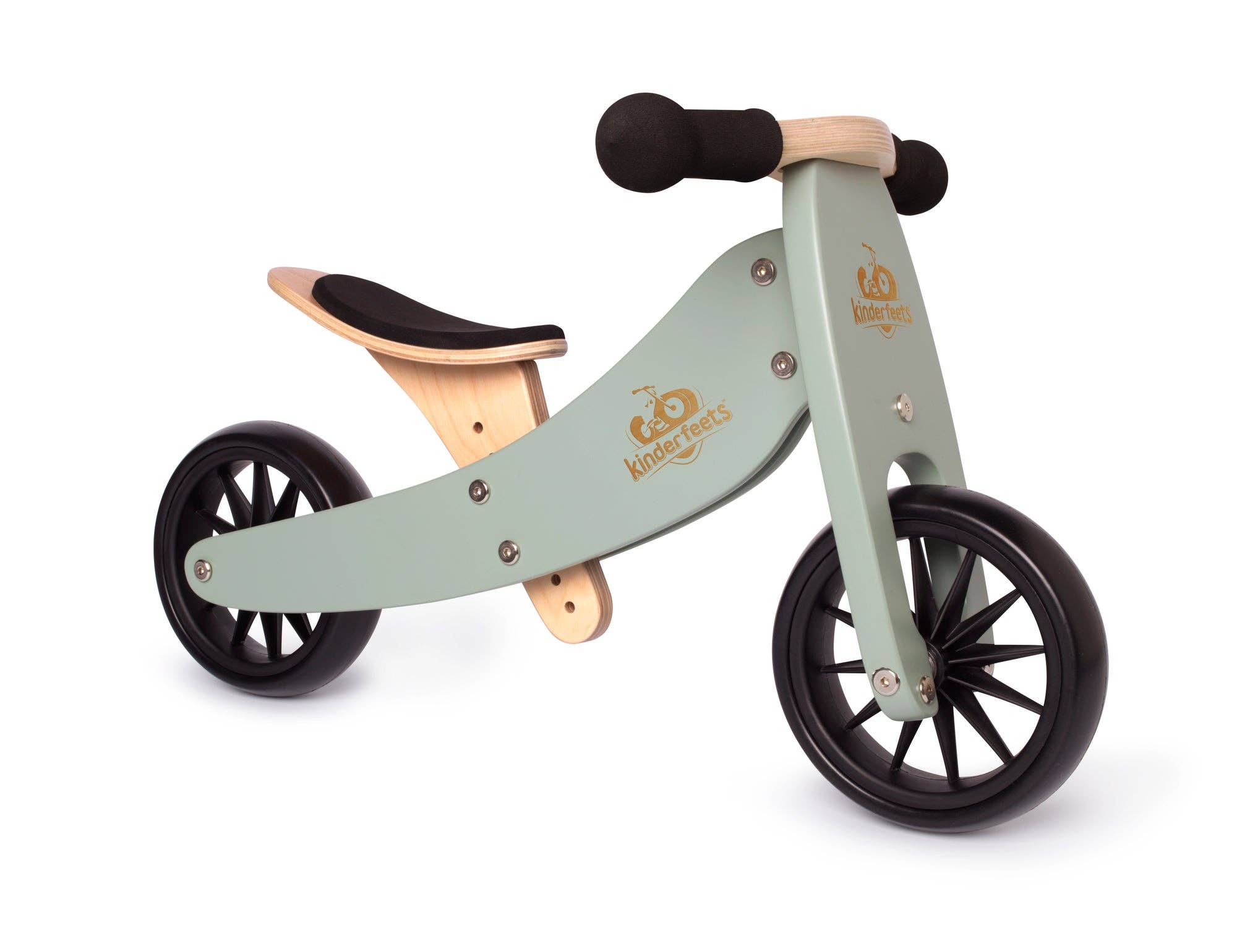 Tiny Tot 2-in-1 Wooden Balance Bike Sage for wholesale on Faire3