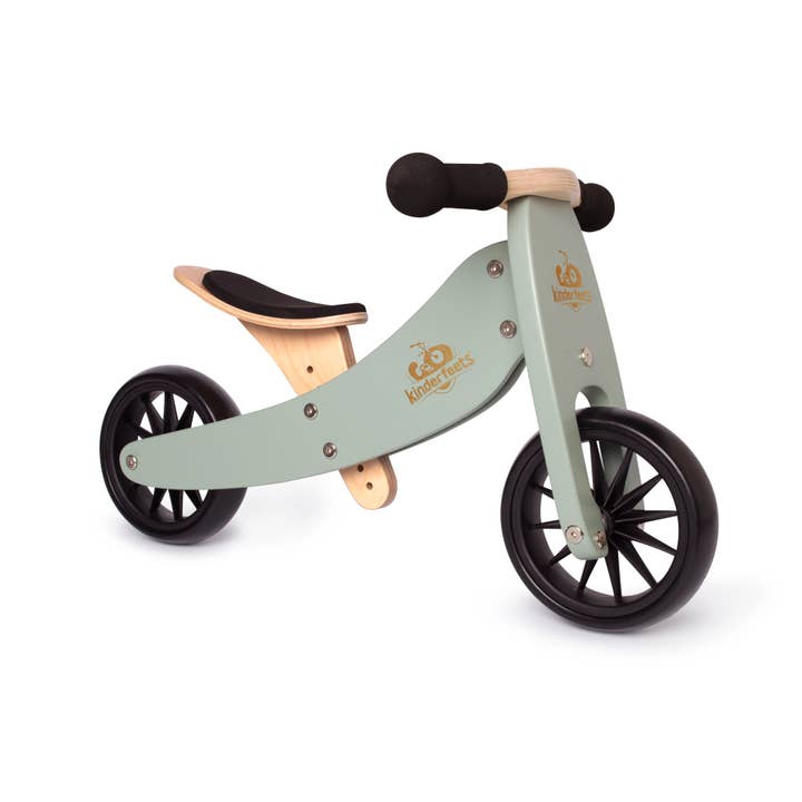 Tiny Tot 2-in-1 Wooden Balance Bike Sage for wholesale on Faire3