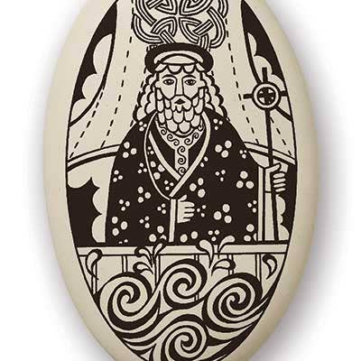 Pendentif en porcelaine de Saint Brendan pour la vente par Touchstone Pottery