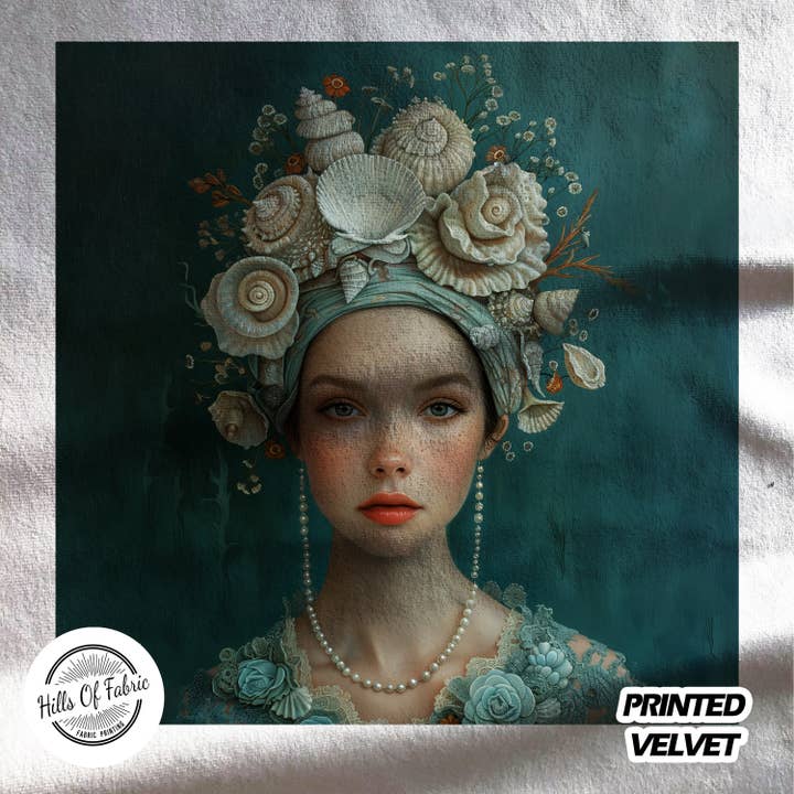 Vintage stoffen paneel met bloemenprint voor dames voor wholesale door Hills Of Fabric