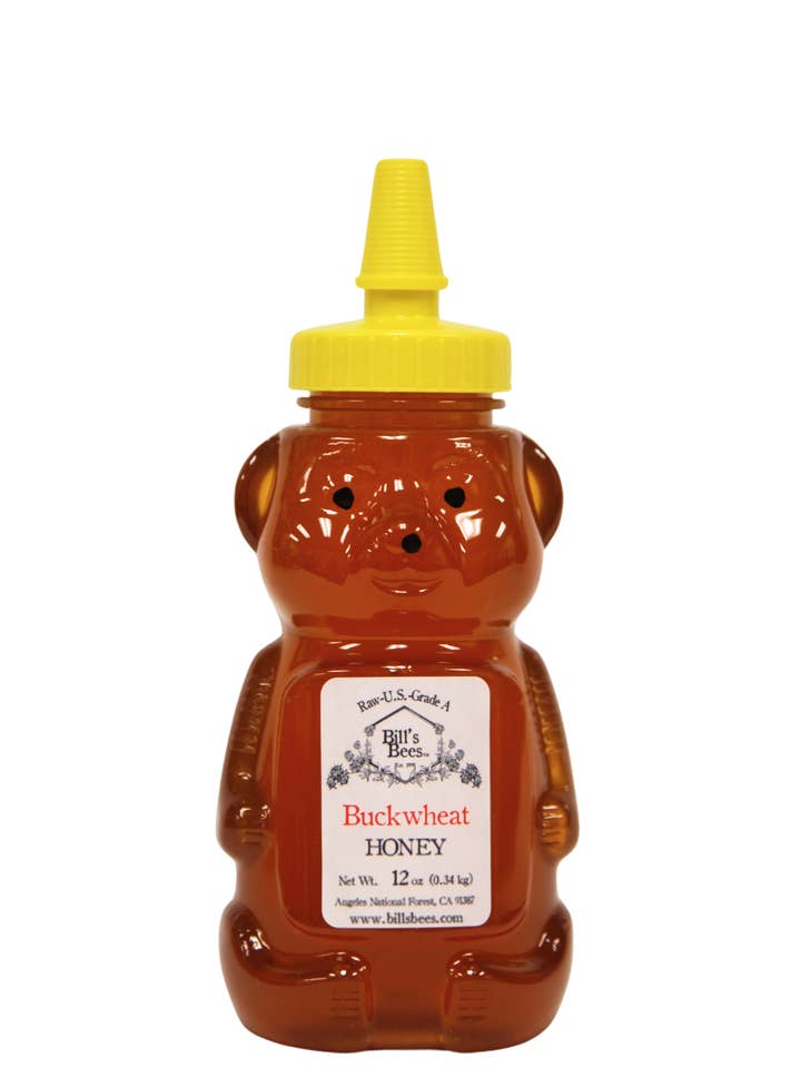 12 oz Buckwheat Raw Honey for wholesale by Bill's Bees