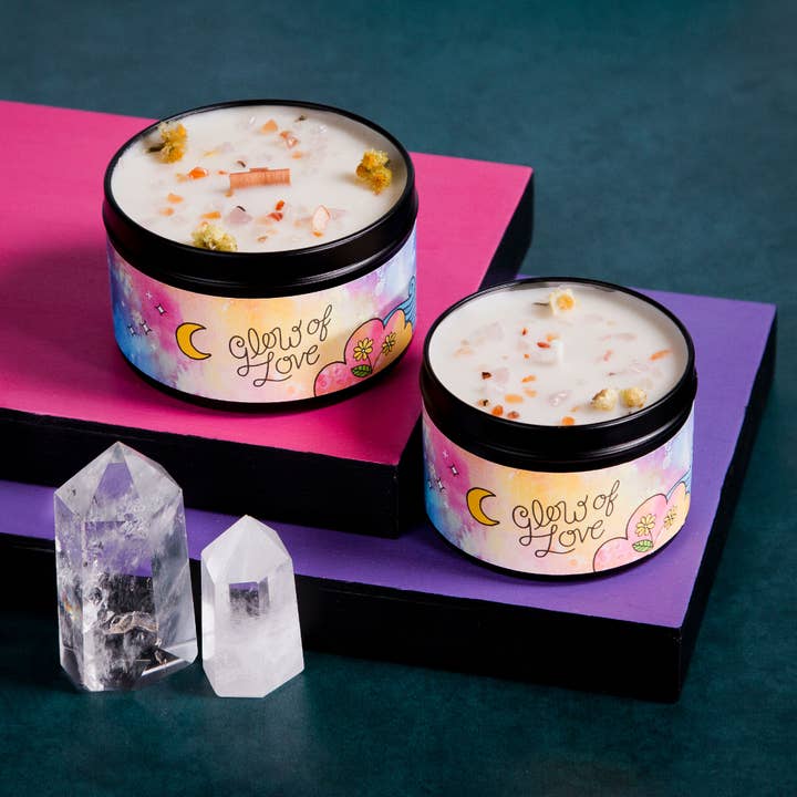 Rachel Beyer - Vente Bougies de voyage - Bougie d'aromathérapie magique Glow of Love - Floral & Spice8
