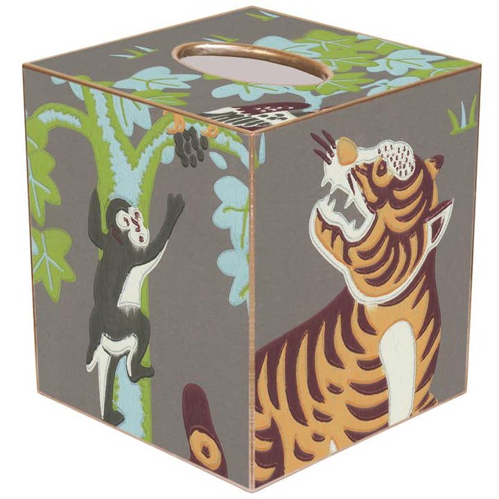 TB8891-Tiger King Tissue Box Cover for wholesale by Marye-Kelley