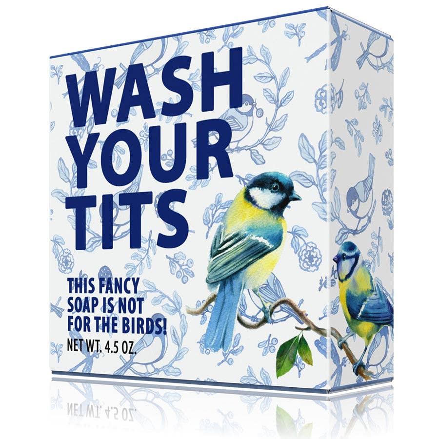 Totally Cheesy - Wholesale Bar Soap - Wash Your Tits Bird Pun Soap  |  Bird Lover Stocking Stuffer6