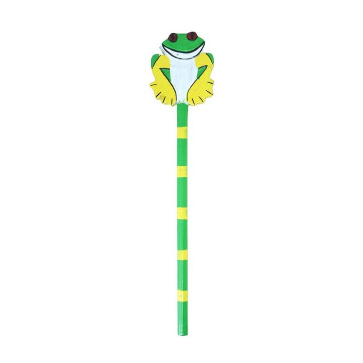 Pencil with Wooden Frog for wholesale by Shared Earth