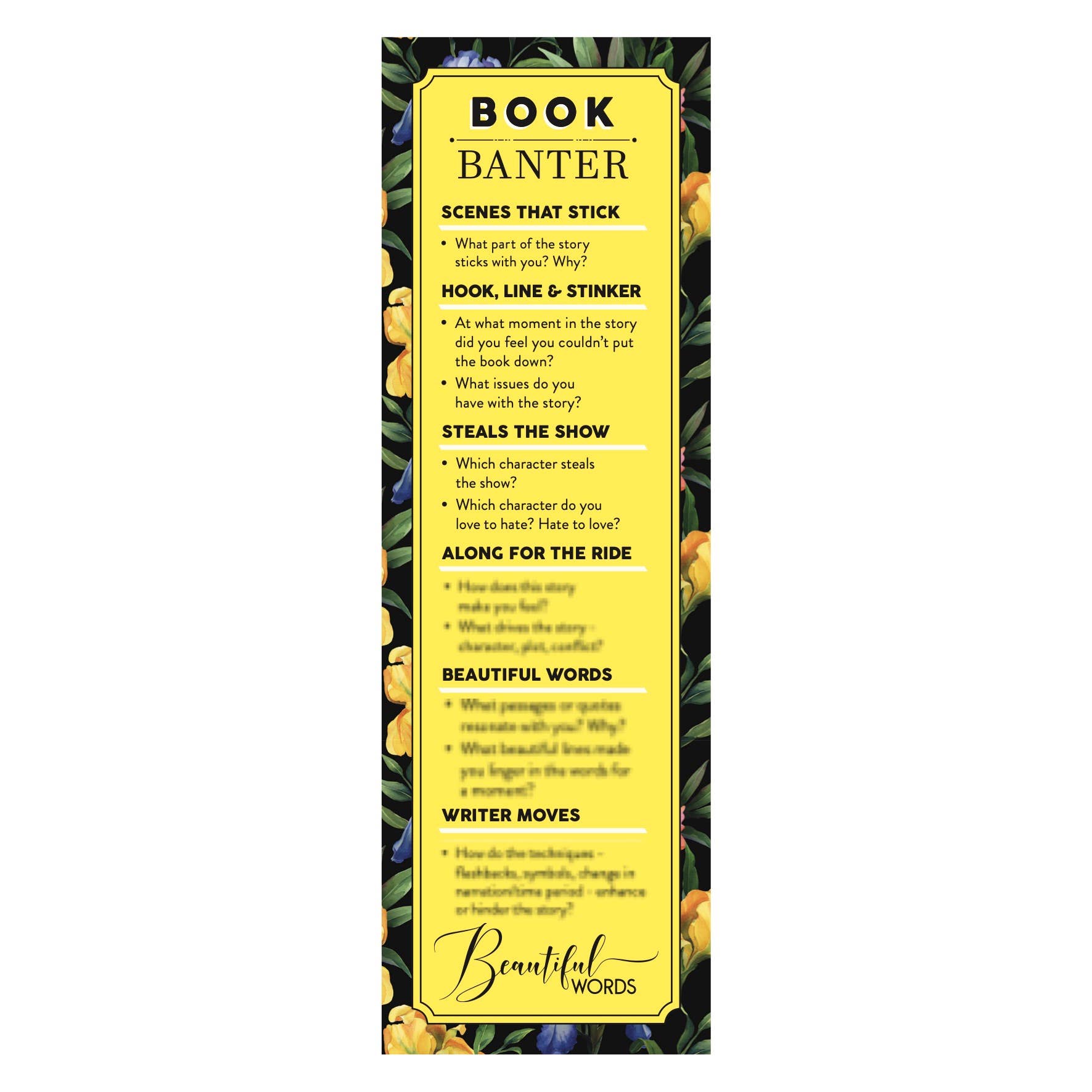 Beautiful Words - Wholesale Bookmark - Book Banter Bookmark1
