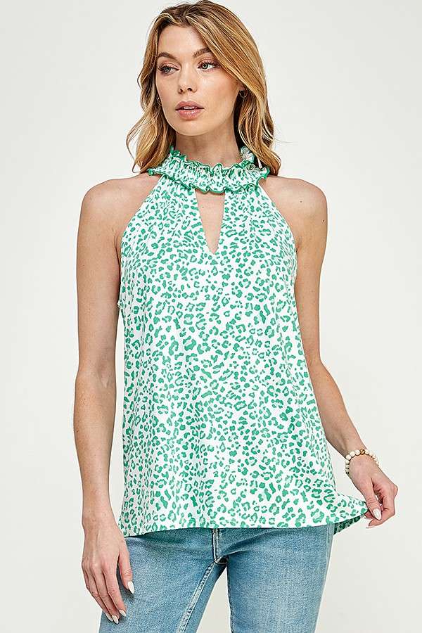 Culture Code – Großhandel Tanktop – Damen – CJK1434P - HALTER-TOP MIT SMOCKKRAGEN1