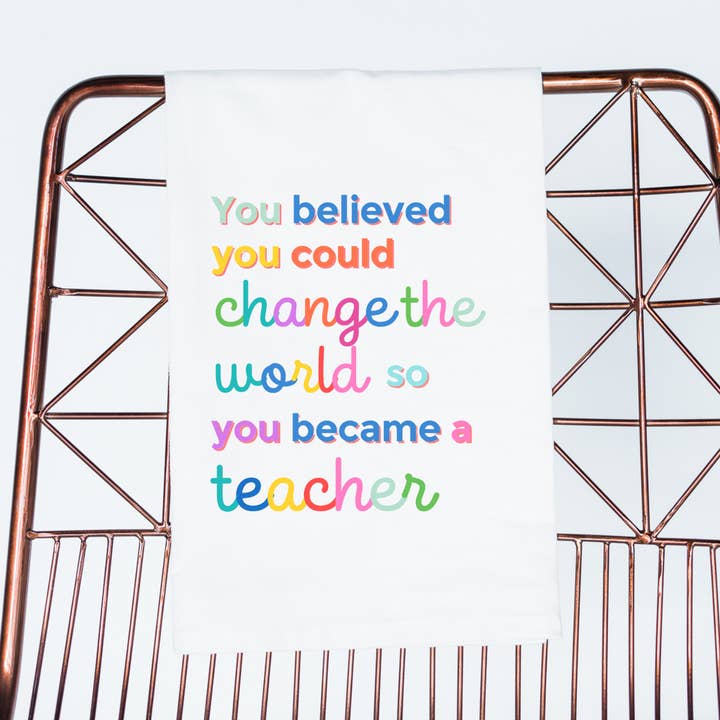 Leraar Bedankt Kleurrijke Cadeau Handdoek Leraar Waardering voor wholesale door Aspen Lane