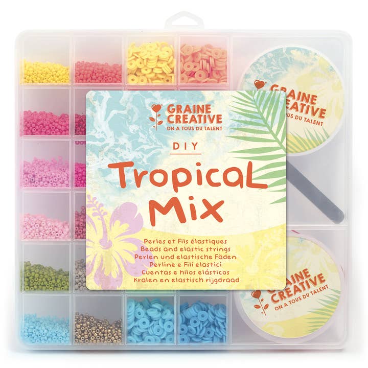 Graine Créative – wholesale Pärlor – PÄRLBURK + HEISHI + ELASTISKT SNÖRE + TÅNG