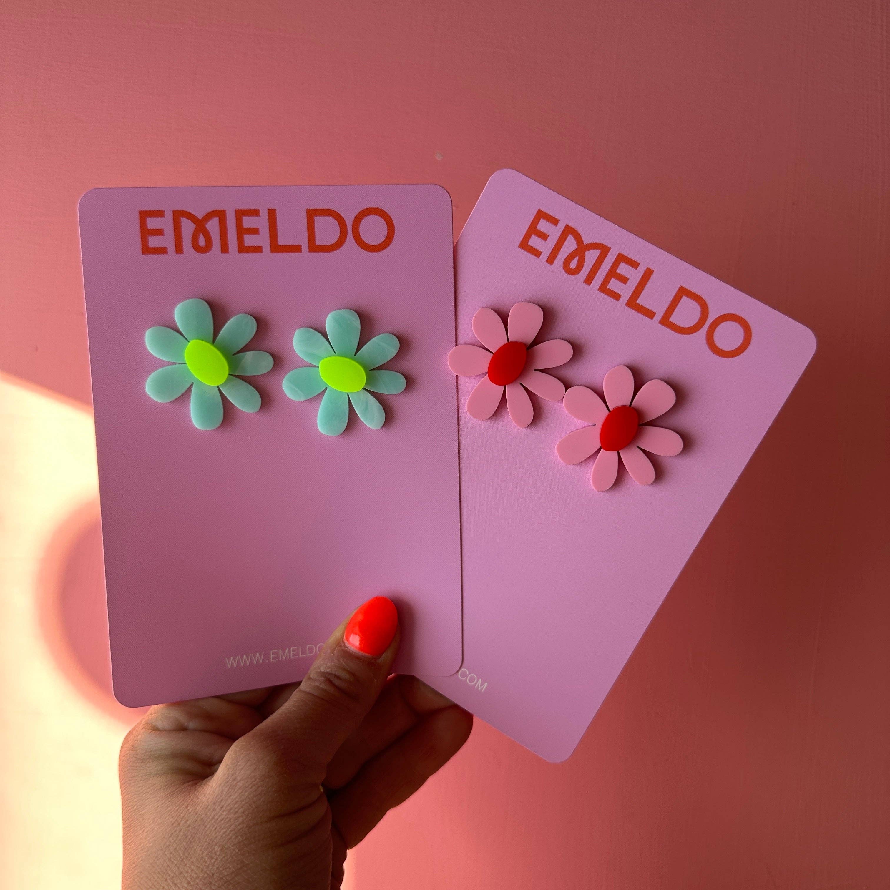 Emeldo - Wholesale Dangle Earrings - Estelle Flower Earrings // select colour12