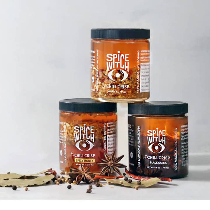 Chili Crisp Sampler – 3 Full-Size Jars for Store Owners for wholesale by Spice Witch