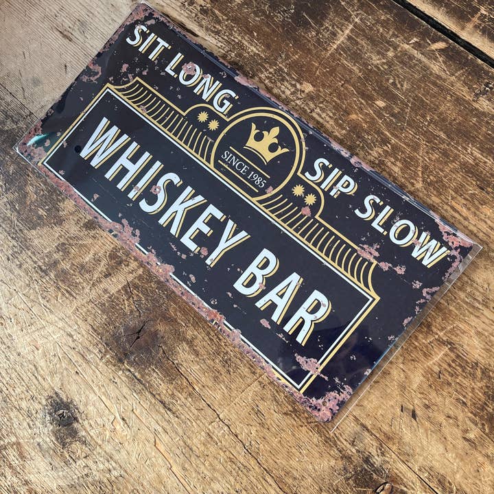 The British Metal Signs Company - Wholesale Sign - Whiskey Sign, Whiskey Bar Sign Metal Vintage Sign Kitchen2