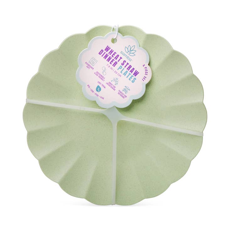 Core Home - Wholesale Dinner Plate - Set of 4 Scalloped Edge Plates - PSA/CCP/SSG/SPM