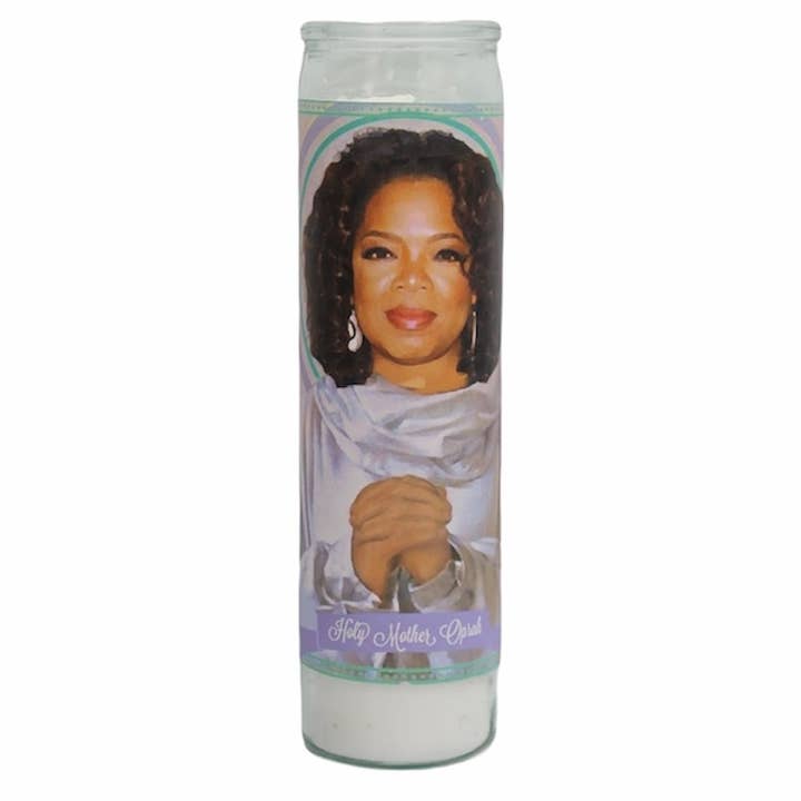 Oprah Devotional Prayer Saint Candle for wholesale by The Luminary and Co.