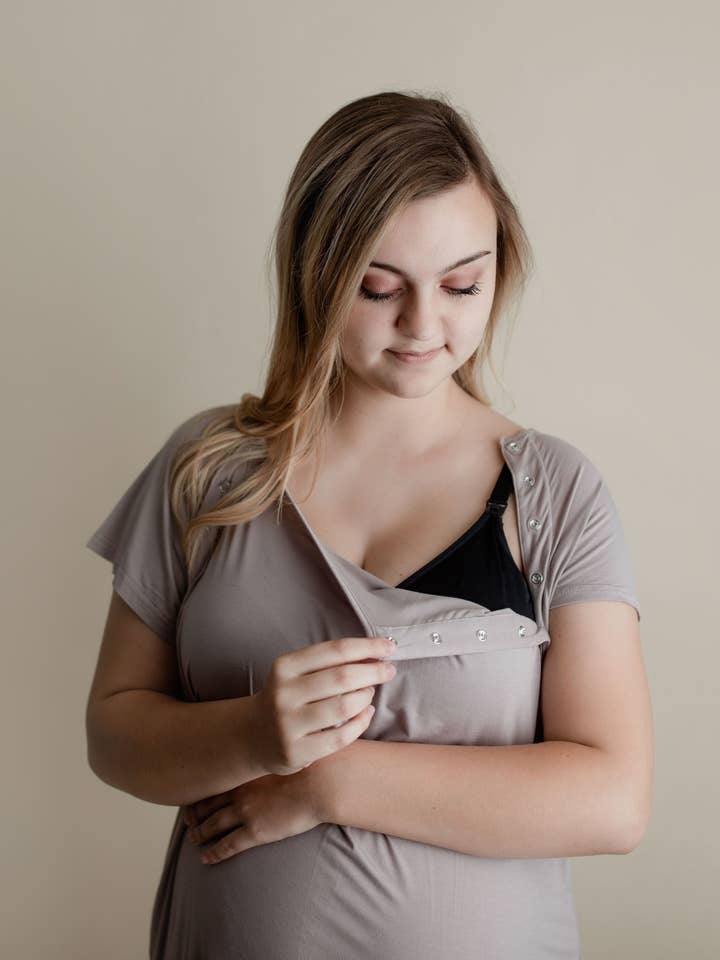 Harbor Mist Maternity Mommy Labor and Delivery/ Nursing Gown and other Purchase Wholesale birthing gown. Free Returns & Net 60 Terms on Faire trending on Faire.